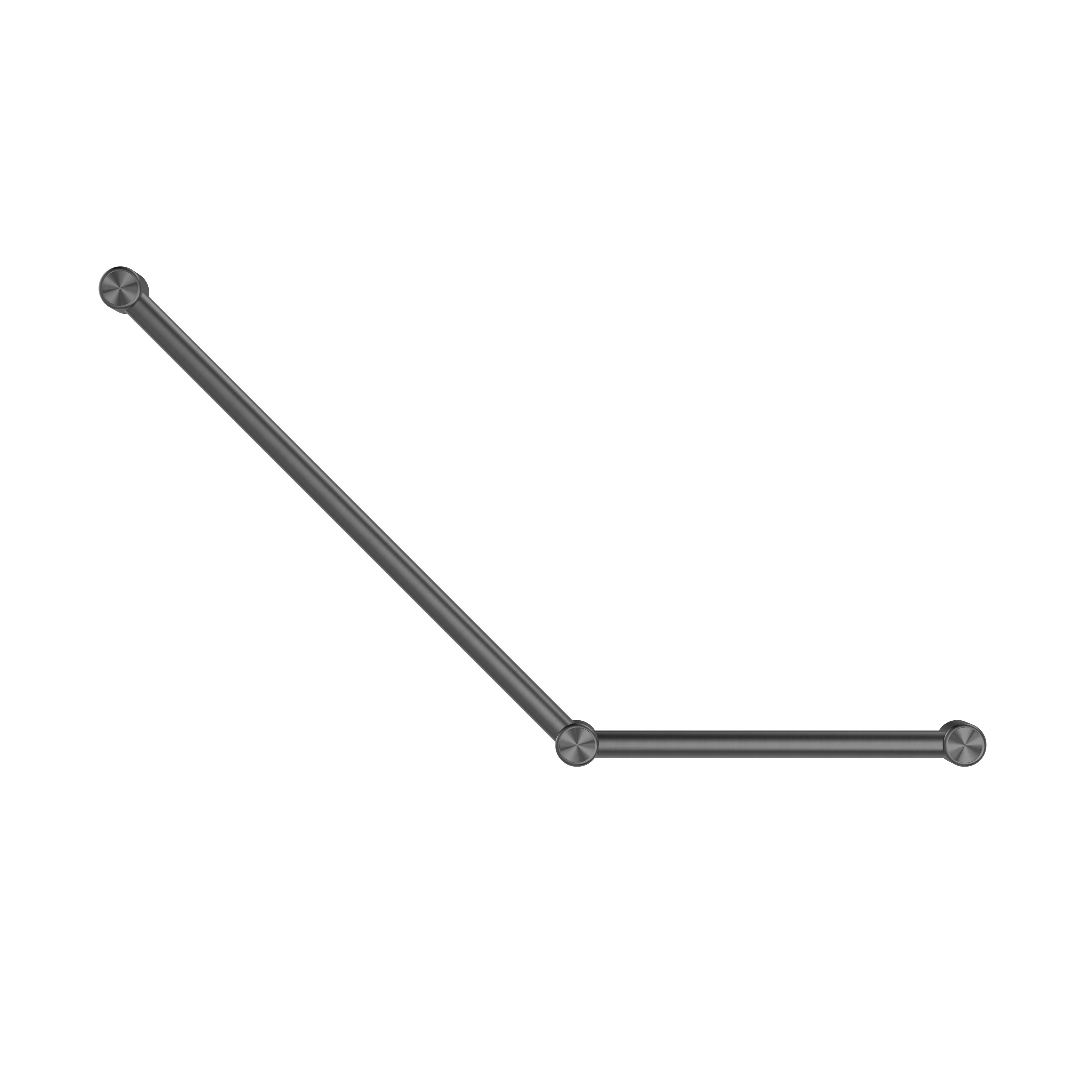 Nero Mecca Care 32mm Ambulant Toilet Grab Rail 45 Degree 750x450mm - Gun Metal - Image 2