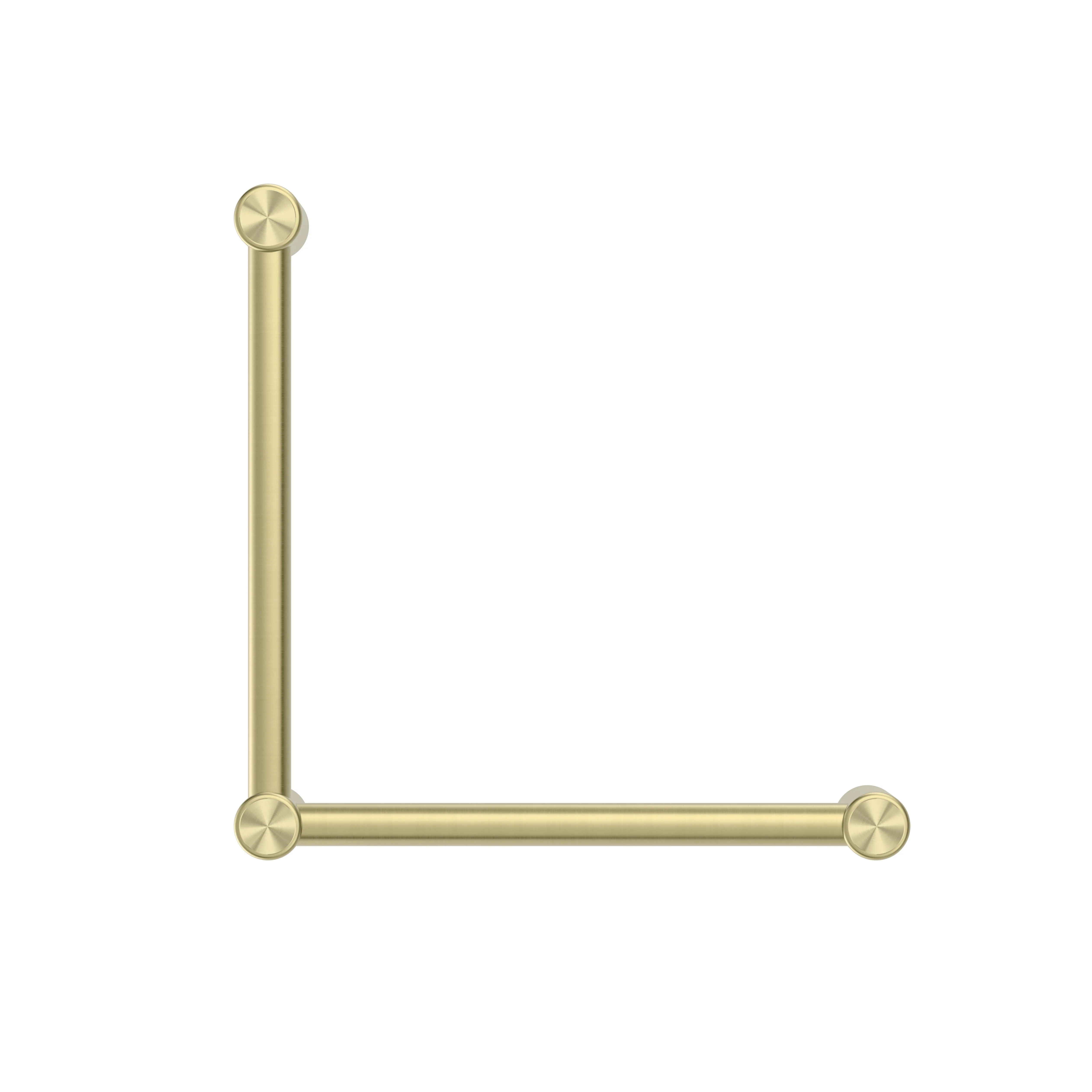 Nero Mecca Care 32mm Ambulant Toilet Grab Rail 90 Degree 450x450mm - Brushed Gold - Image 2