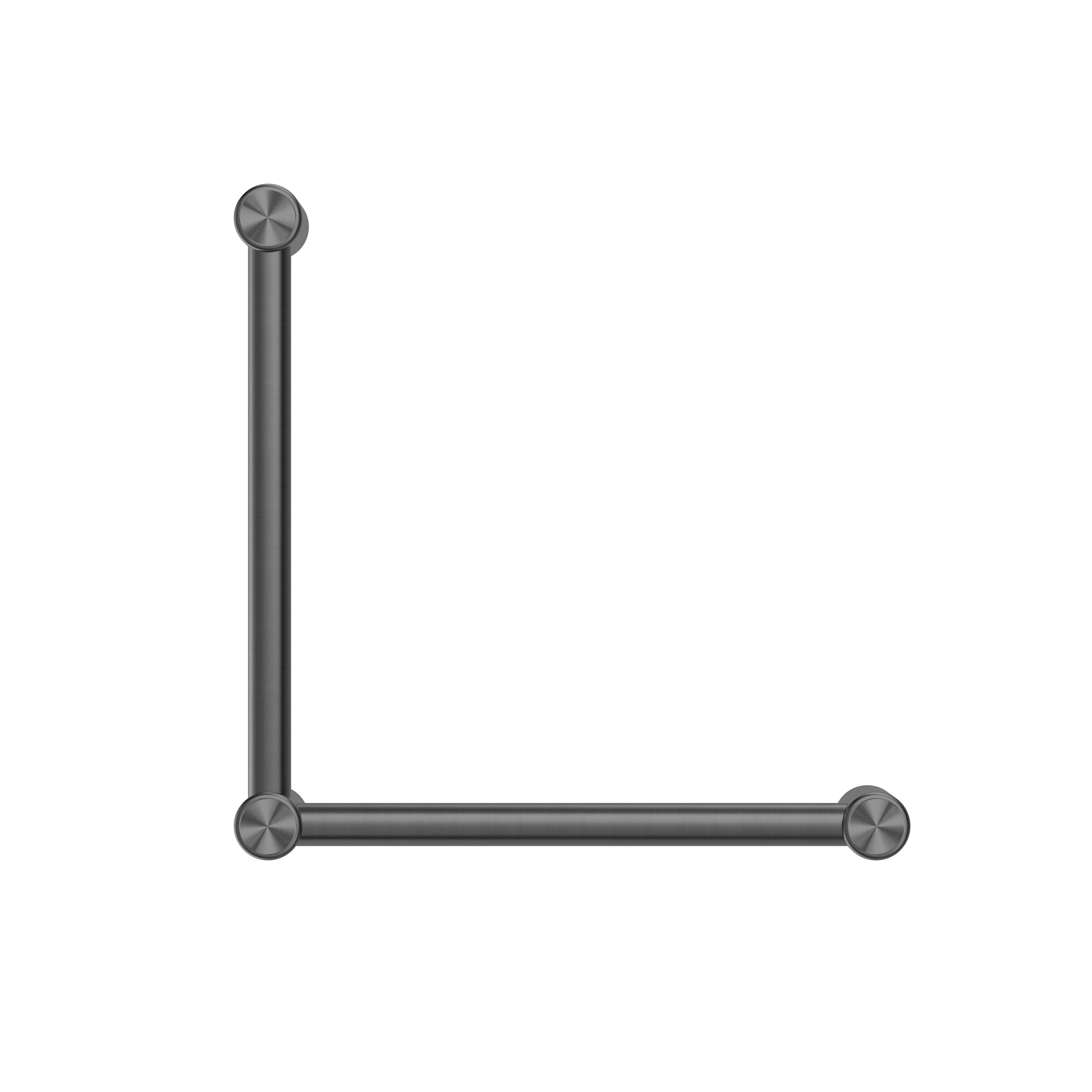 Nero Mecca Care 32mm Ambulant Toilet Grab Rail 90 Degree 450x450mm - Gun Metal - Image 2