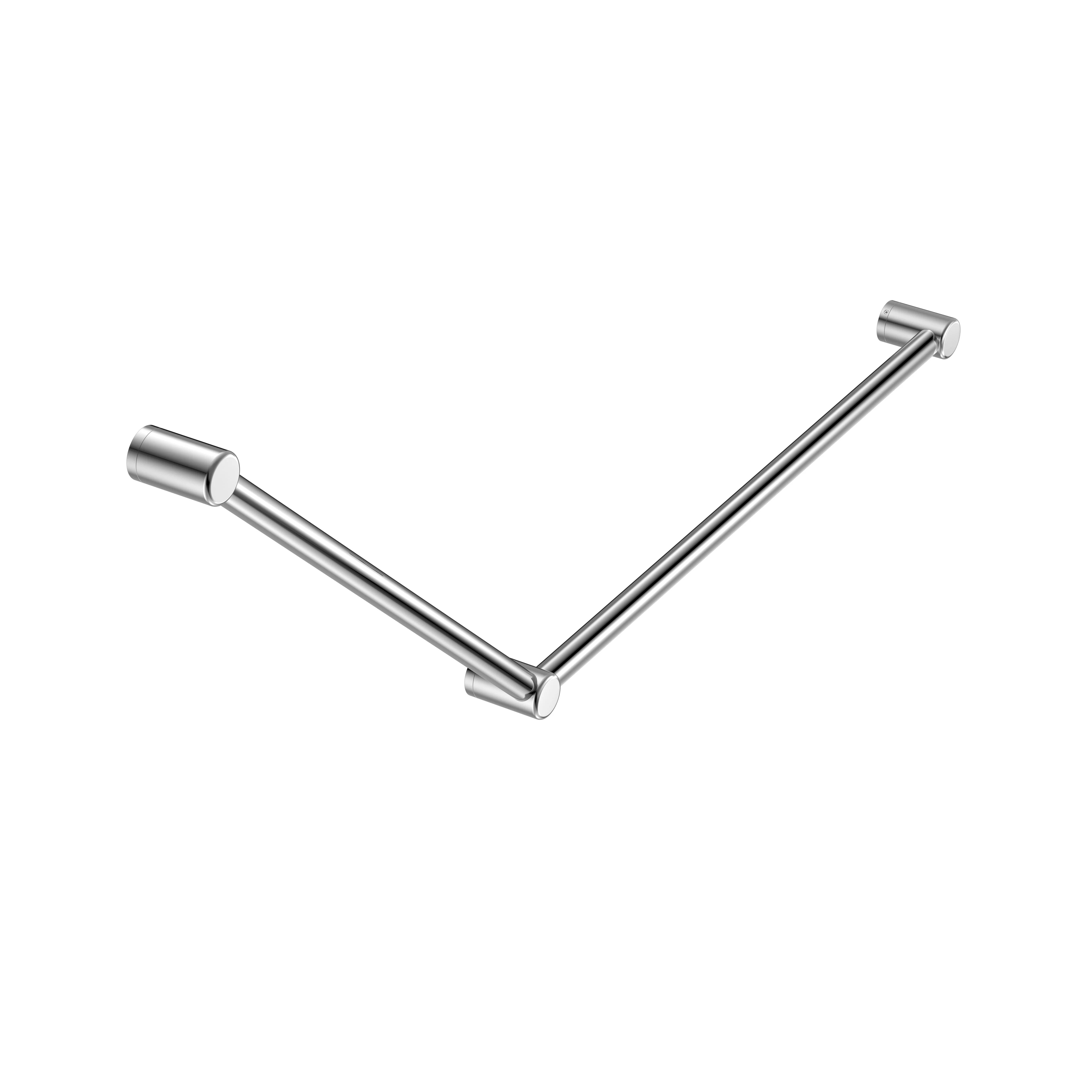 Nero Mecca Care 32mm Dda Grab Rail Set 45 Degree 750x900mm - Chrome