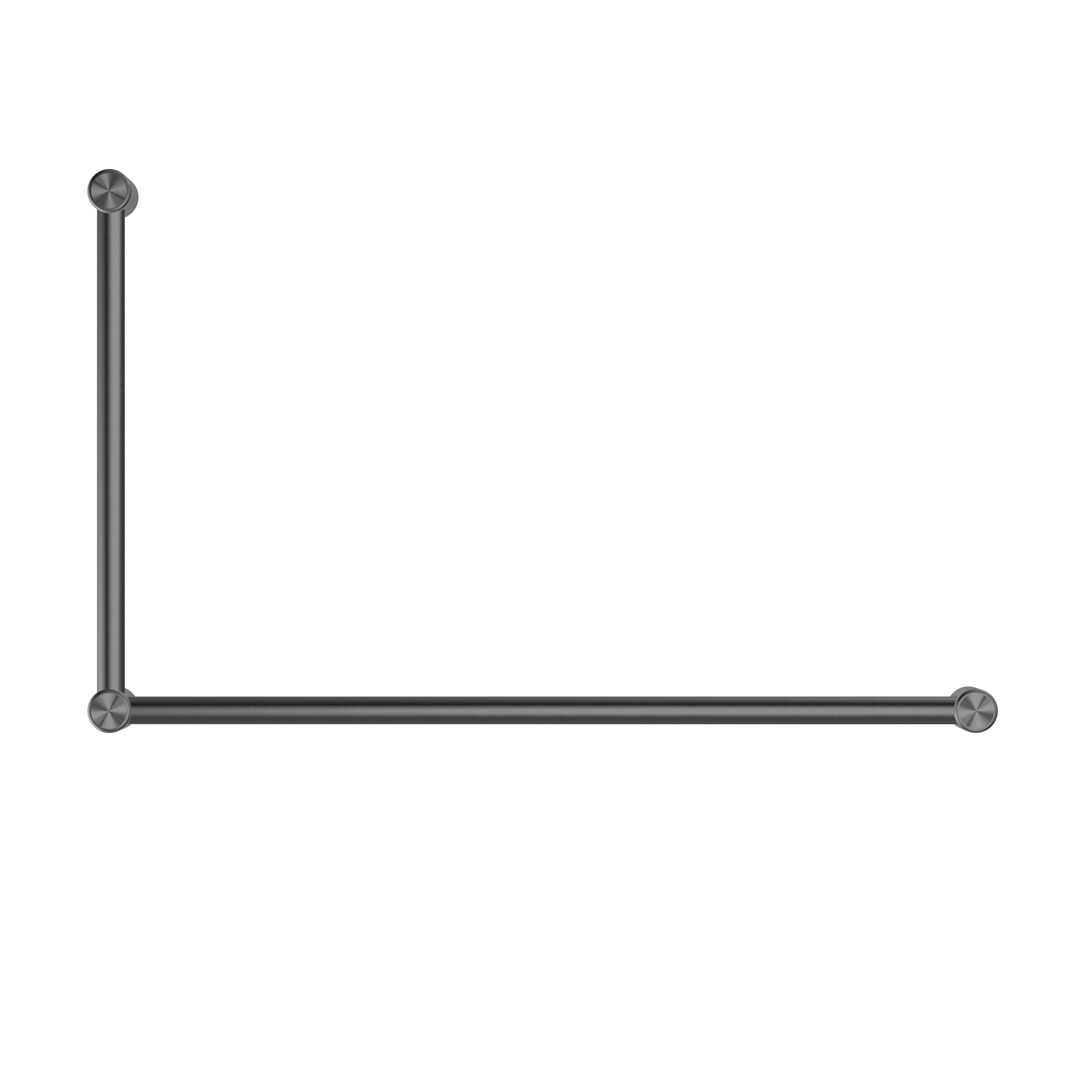 Nero Mecca Care 32mm Dda Grab Rail Set 90 Degree 600x1000mm - Gun Metal - Image 2