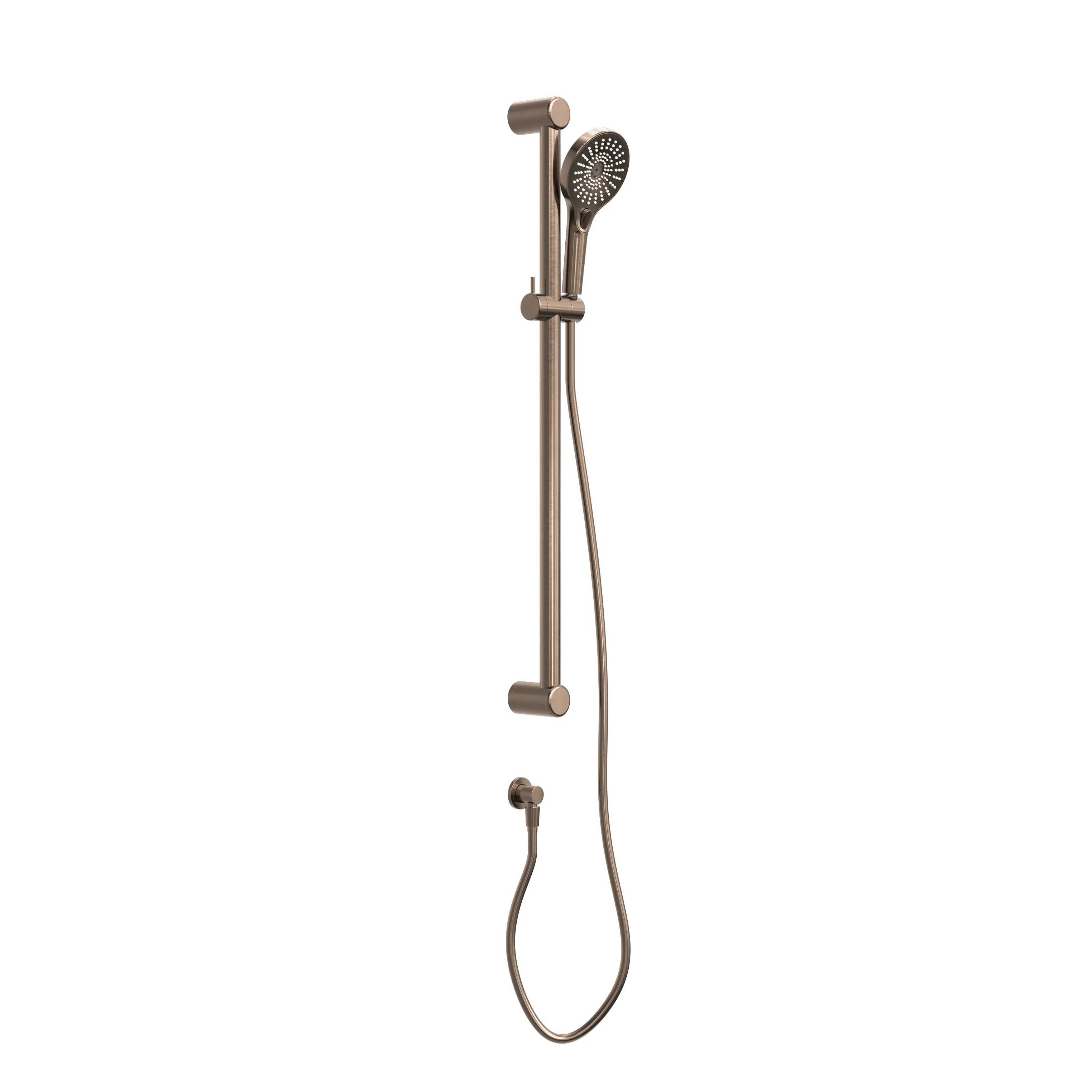 Nero Mecca Care 32mm Grab Rail And Adjustable Shower Rail Set 900mm - Brushed Bronze