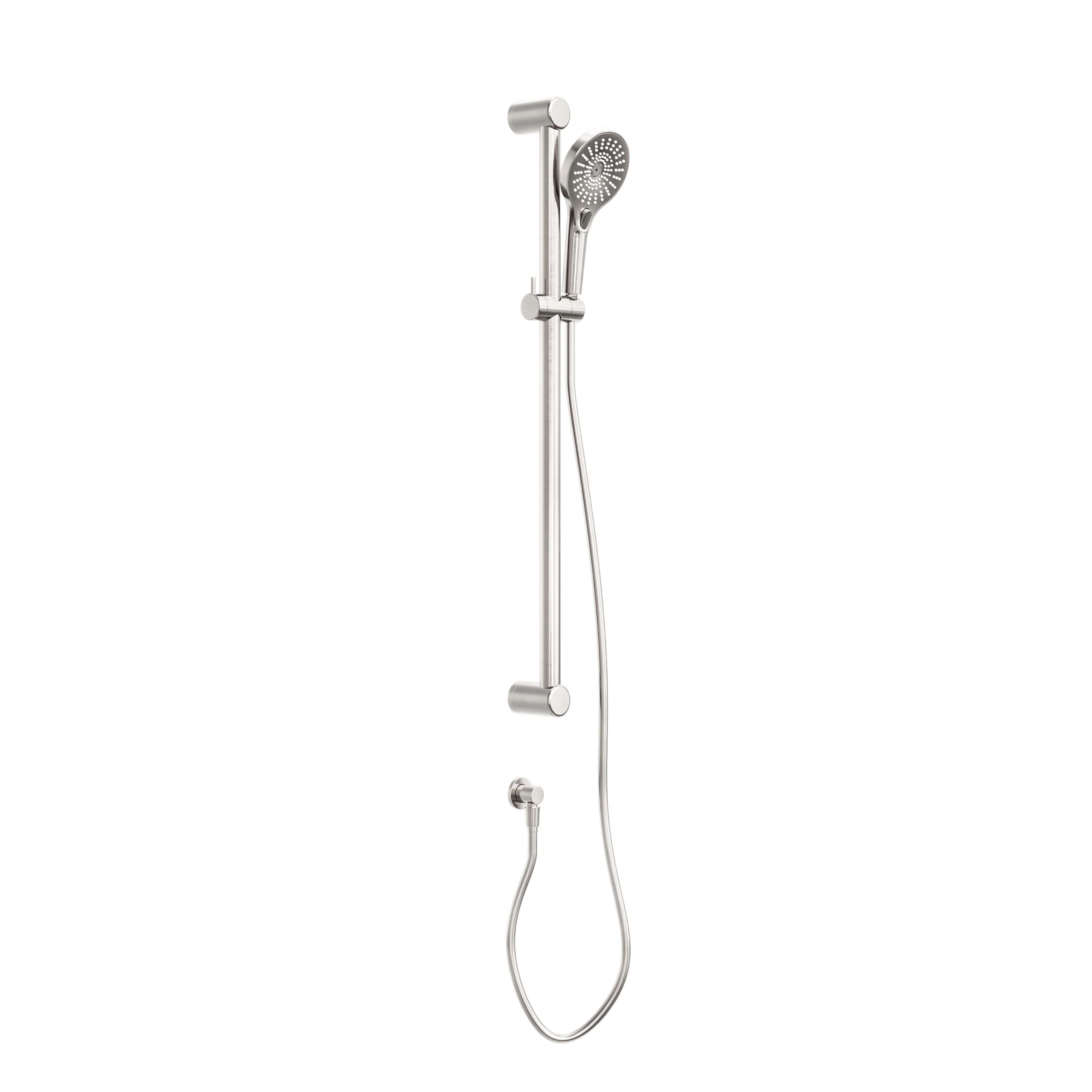 Nero Mecca Care 32mm Grab Rail And Adjustable Shower Rail Set 900mm - Brushed Nickel