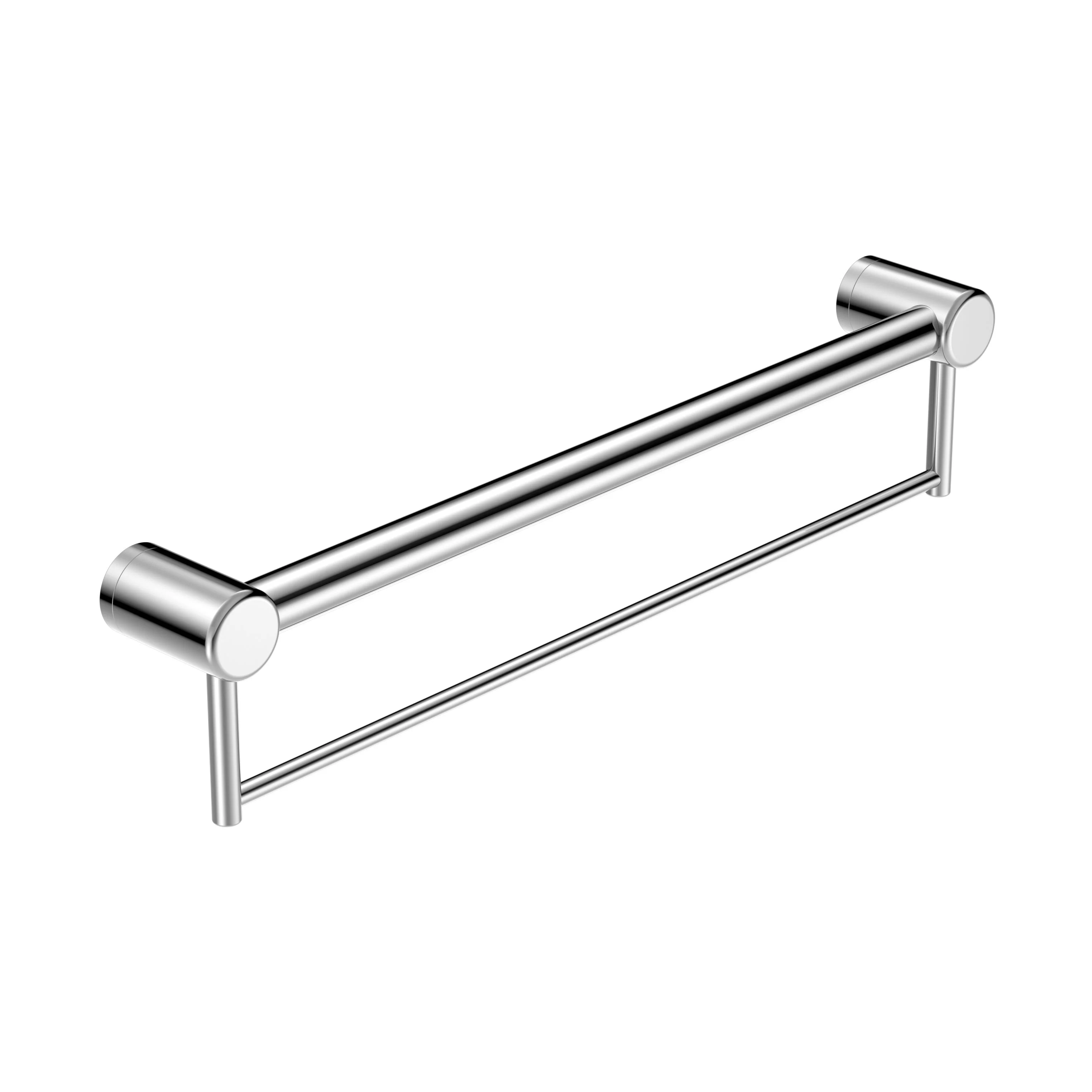 Nero Mecca Care 32mm Grab Rail With Towel Holder - Chrome
