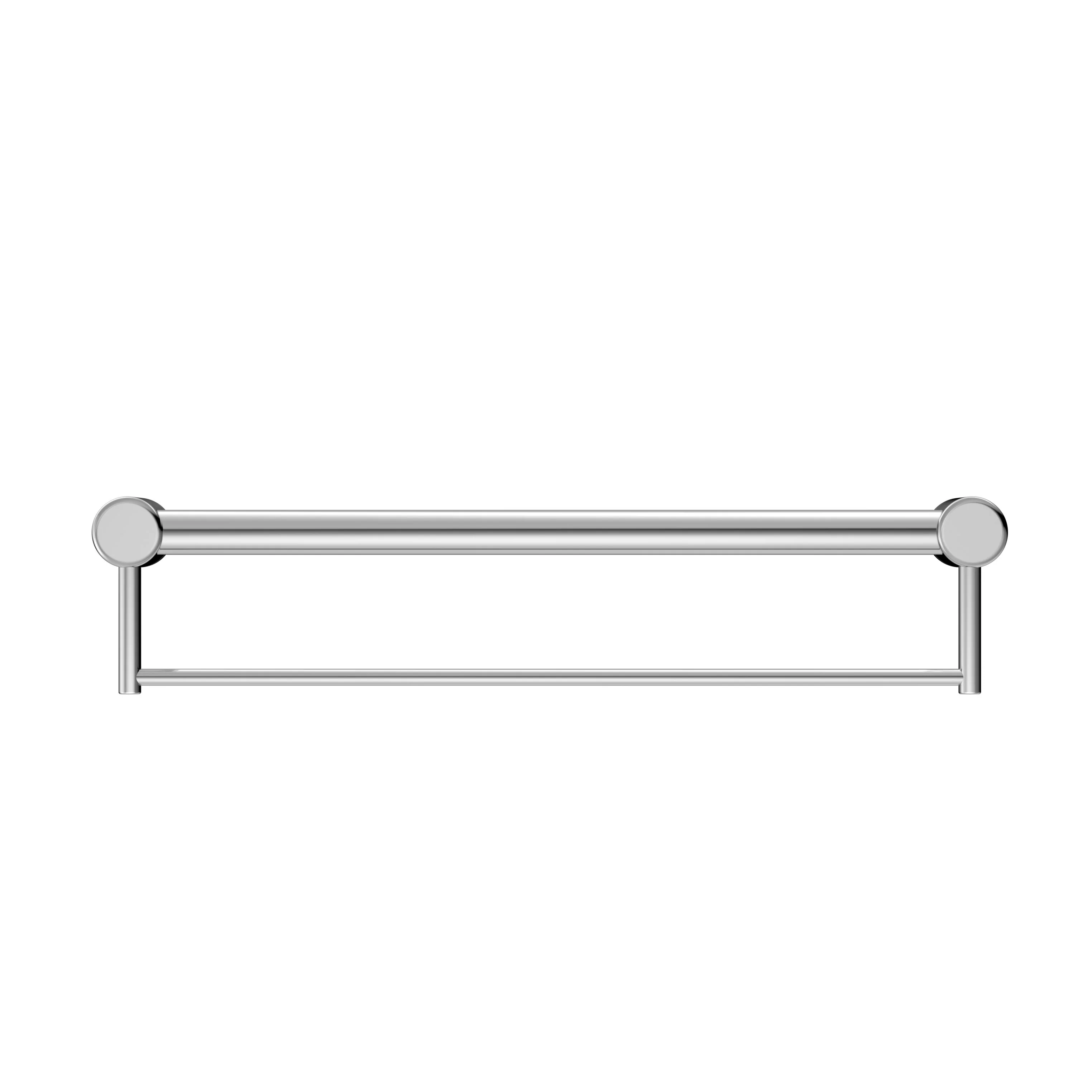 Nero Mecca Care 32mm Grab Rail With Towel Holder - Chrome - Image 2