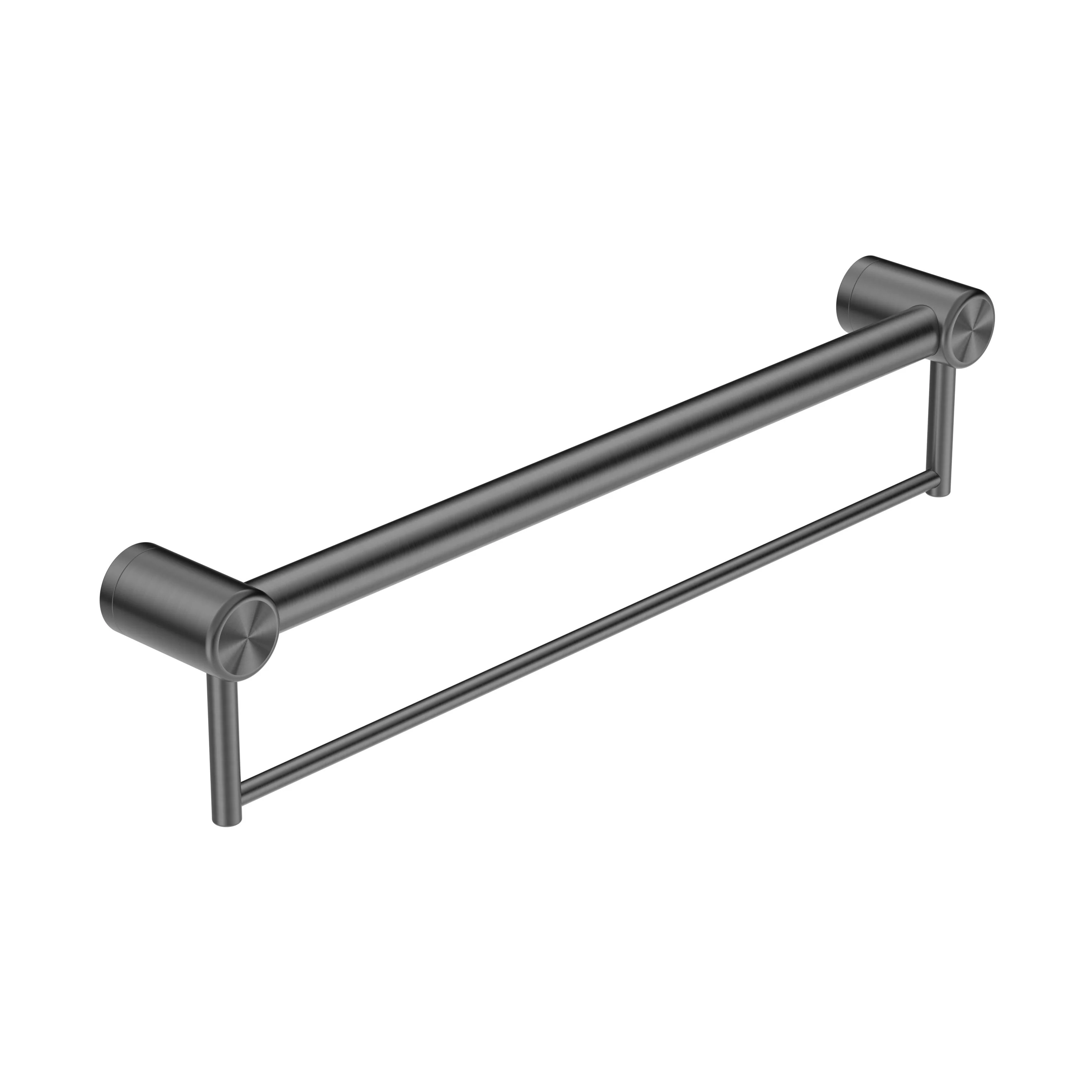 Nero Mecca Care 32mm Grab Rail With Towel Holder - Gun Metal