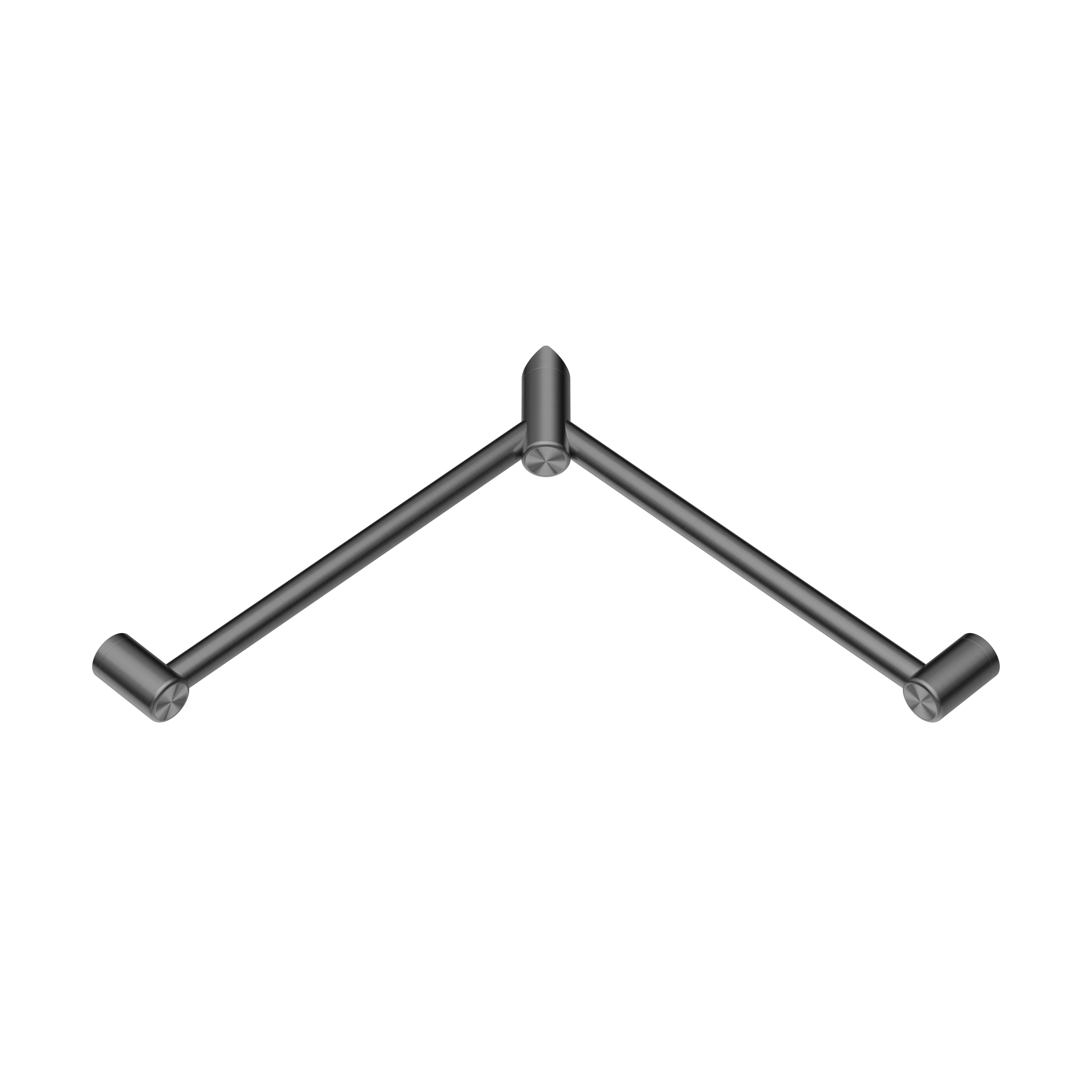 Nero Mecca Care 32mm Wrap Around Corner Grab Rail 600x600mm - Gun Metal