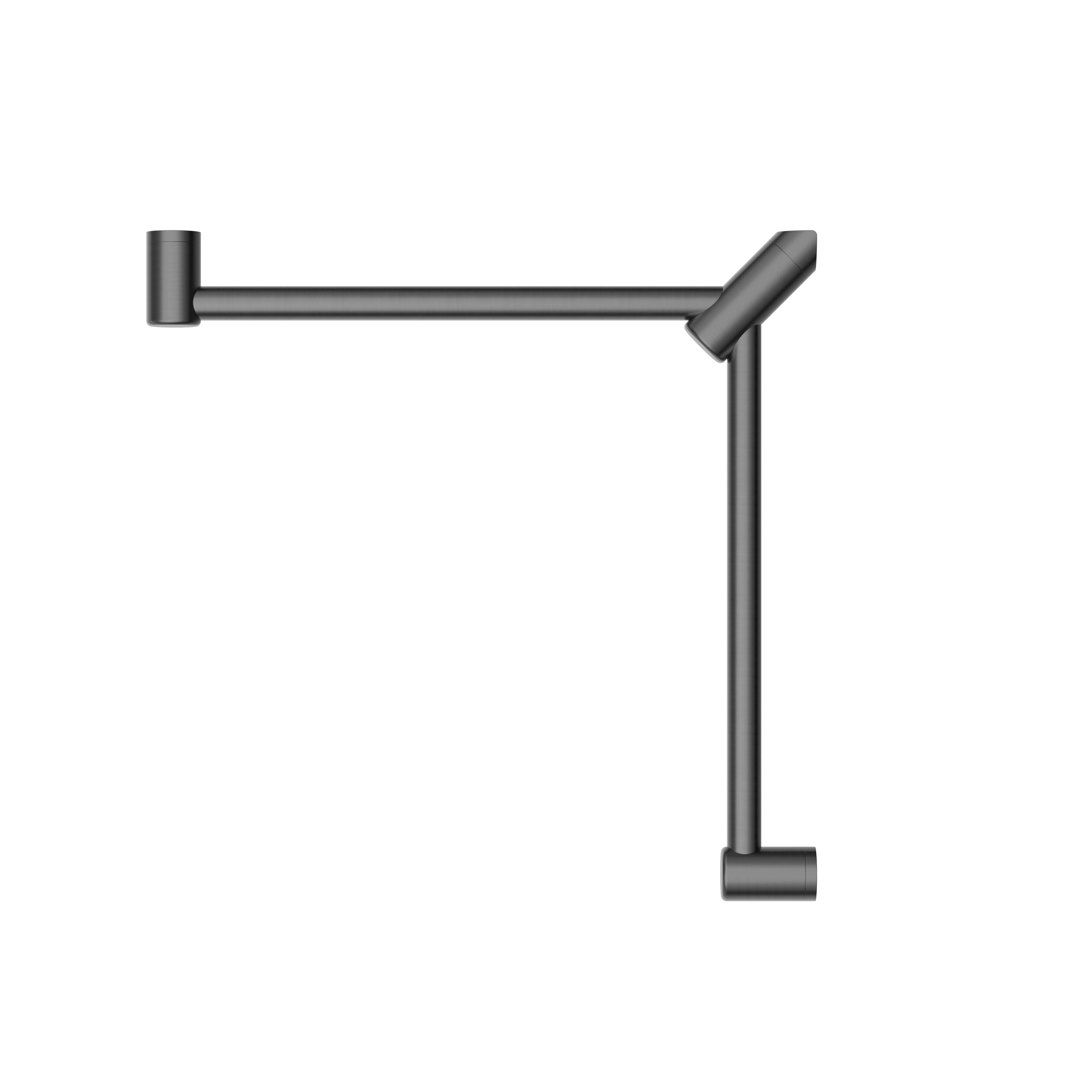 Nero Mecca Care 32mm Wrap Around Corner Grab Rail 600x600mm - Gun Metal - Image 2
