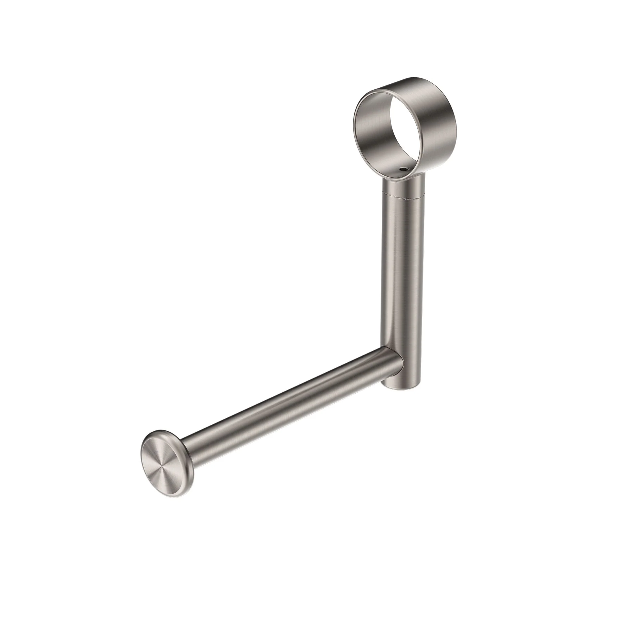 Nero Mecca Care Add On Toilet Roll Holder - Brushed Nickel
