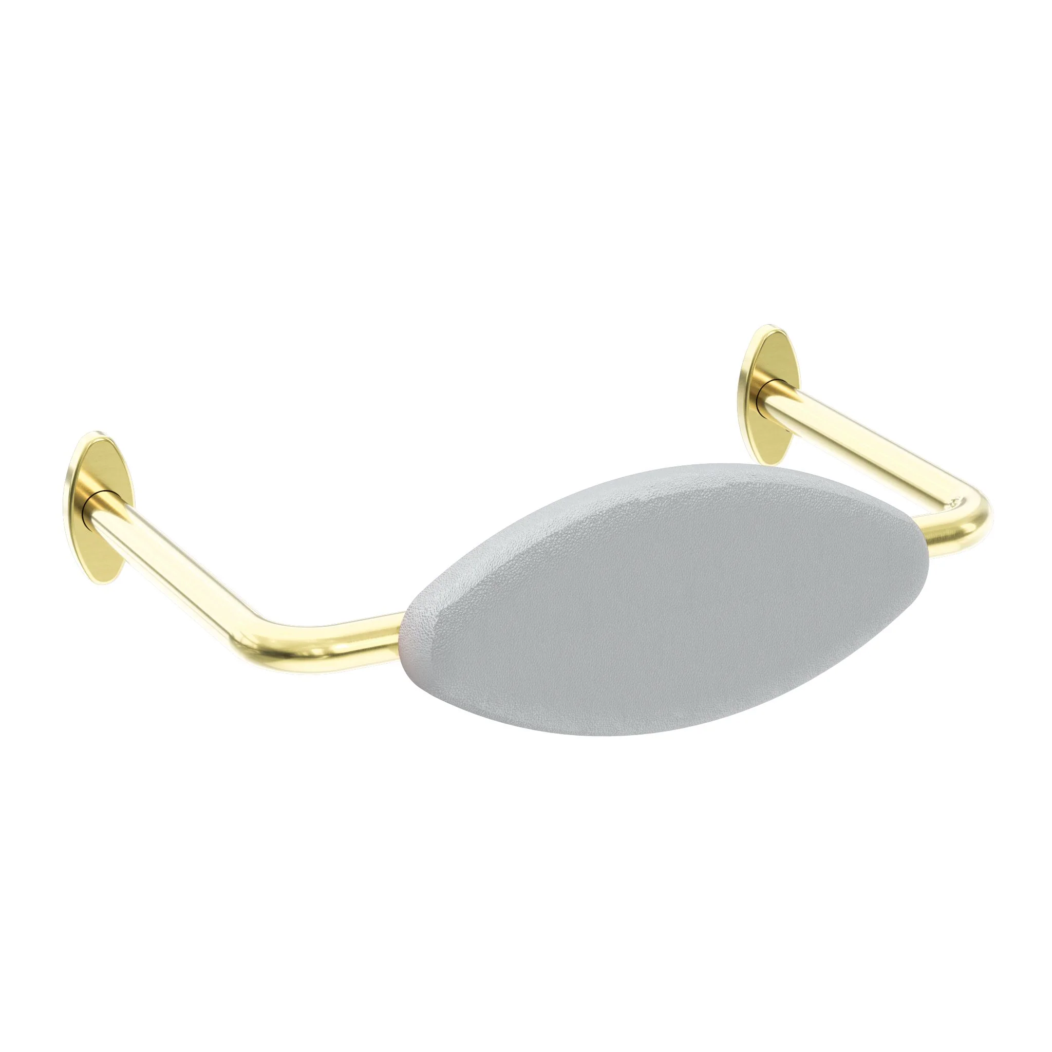 Nero Mecca Care Dda Toilet Backrest - Brushed Gold