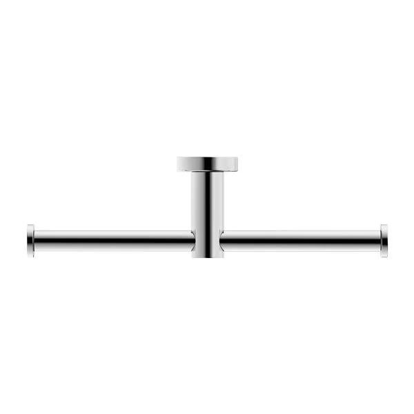 Nero Mecca Double Toilet Roll Holder - Chrome - Image 2