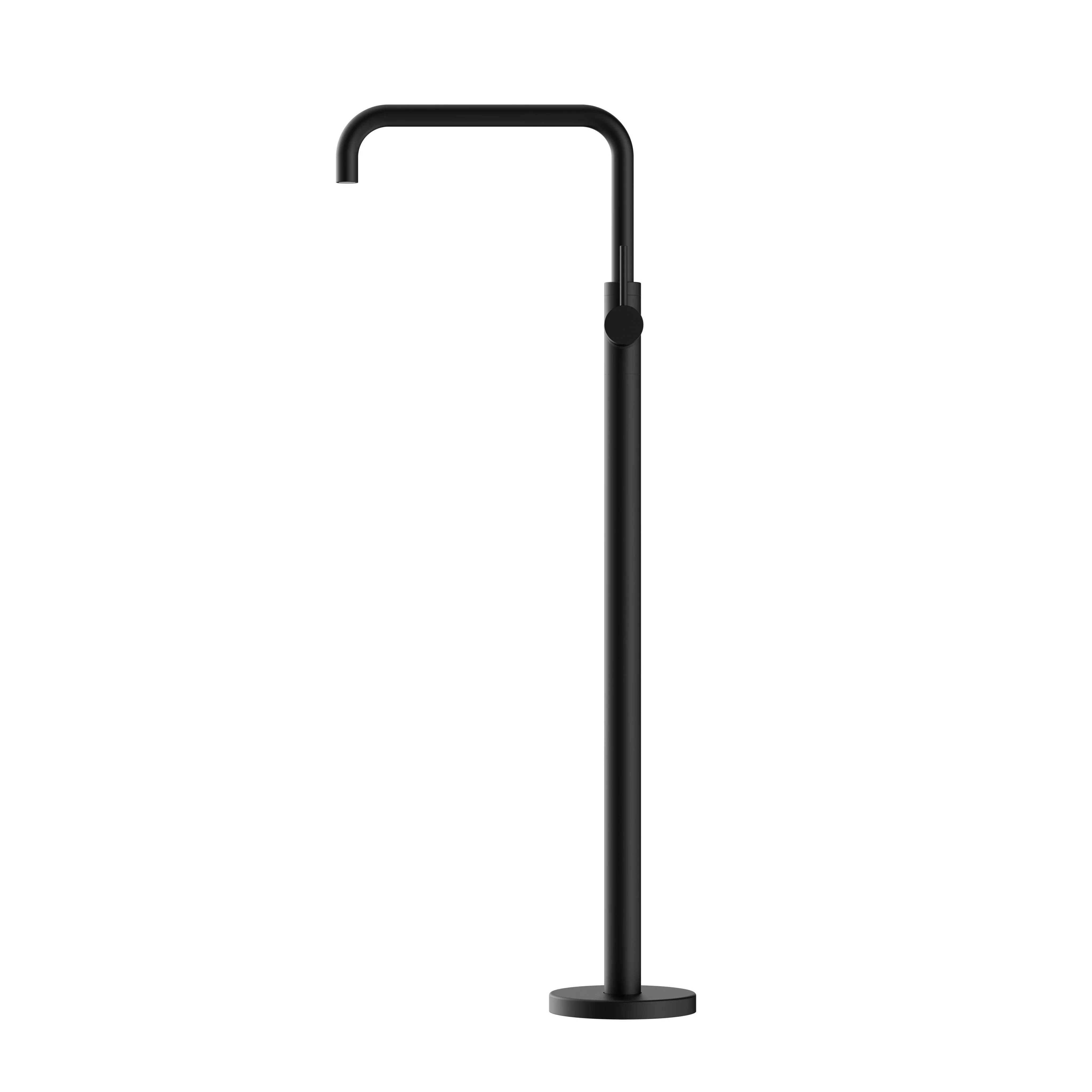 Nero Mecca Freestanding Bath Mixer Square Shape - Black Matte - Image 2