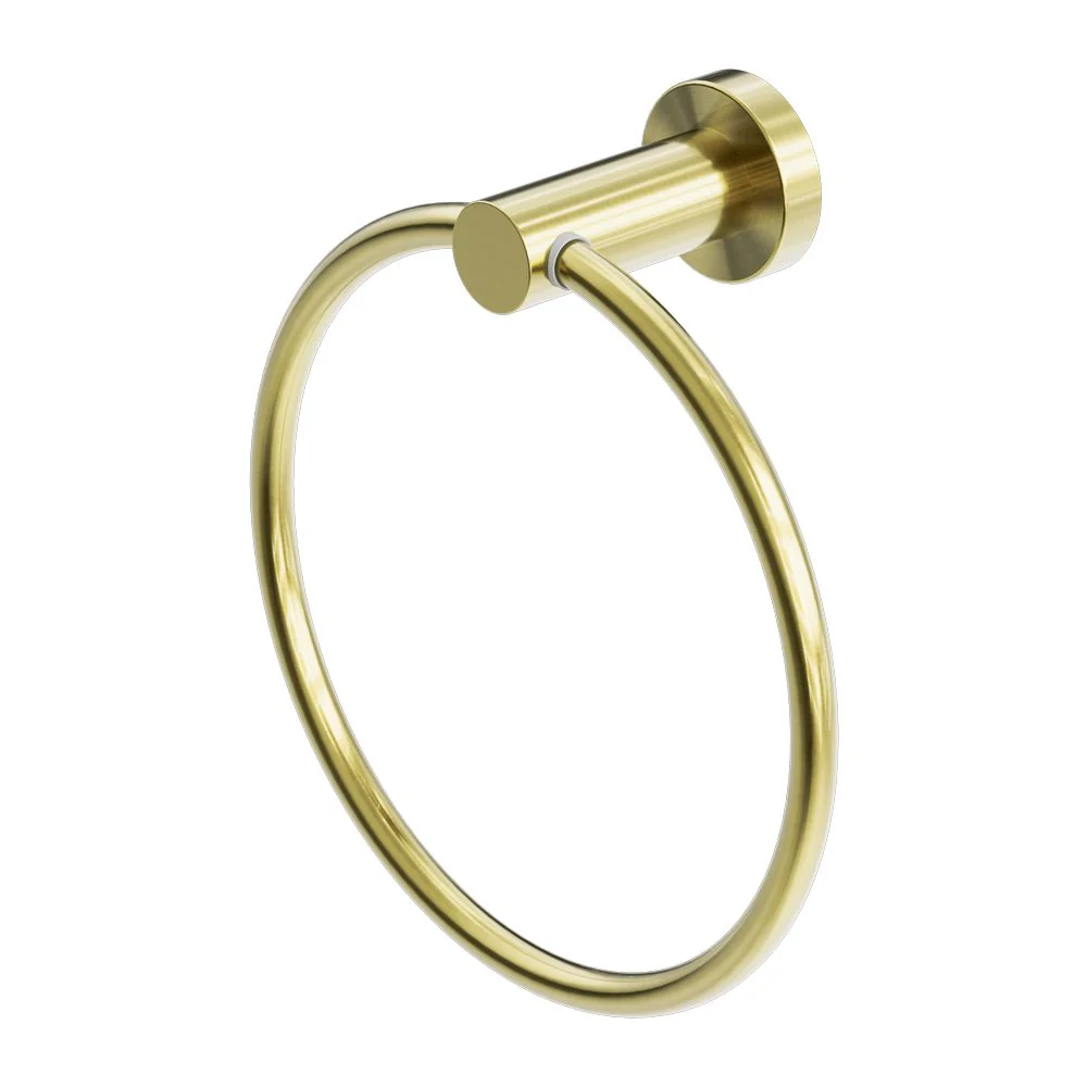 Nero Mecca Hand Towel Ring - Brushed Gold