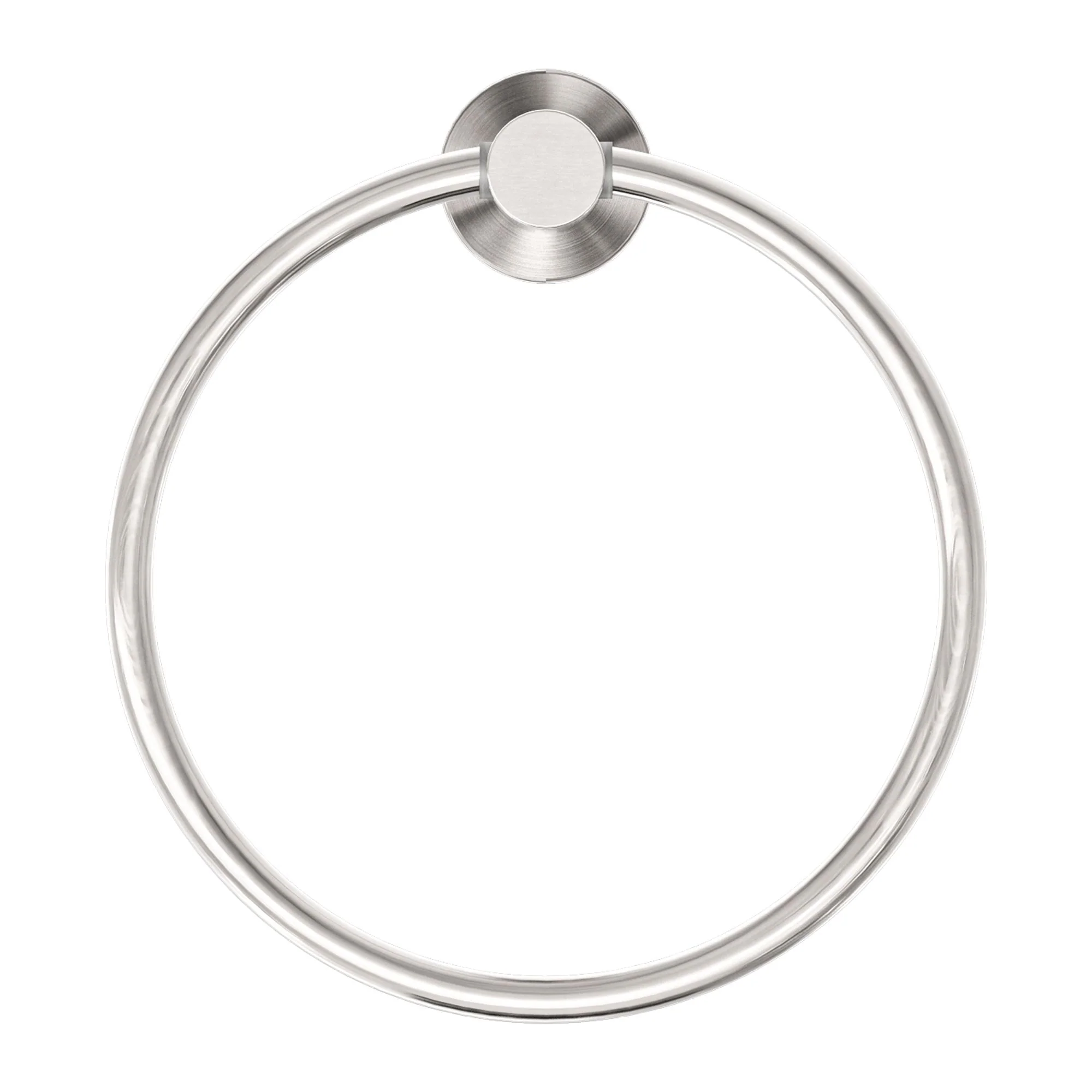 Nero Mecca Hand Towel Ring - Brushed Nickel - Image 2