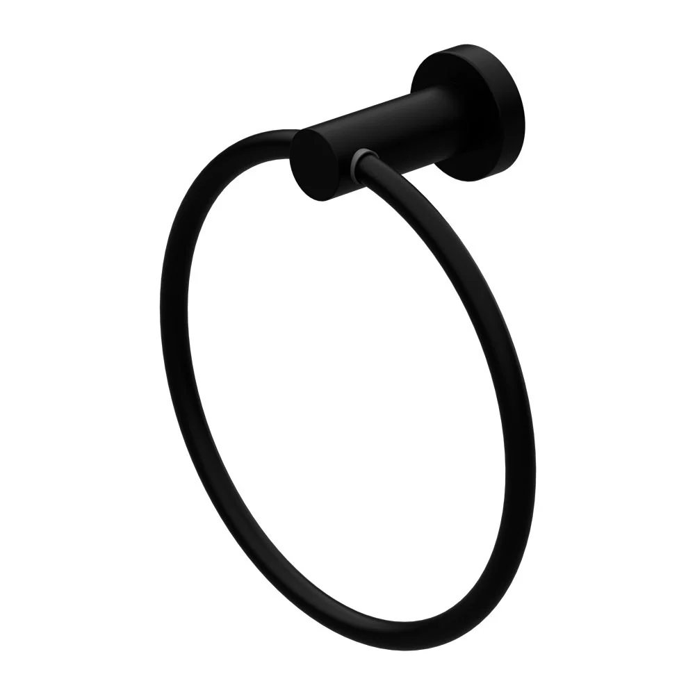 Nero Mecca Hand Towel Ring - Black Matte