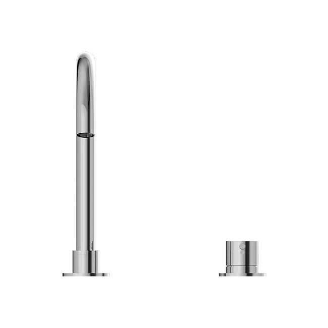 Nero Mecca Hob Basin Mixer Round Swivel Spout - Chrome - Image 2