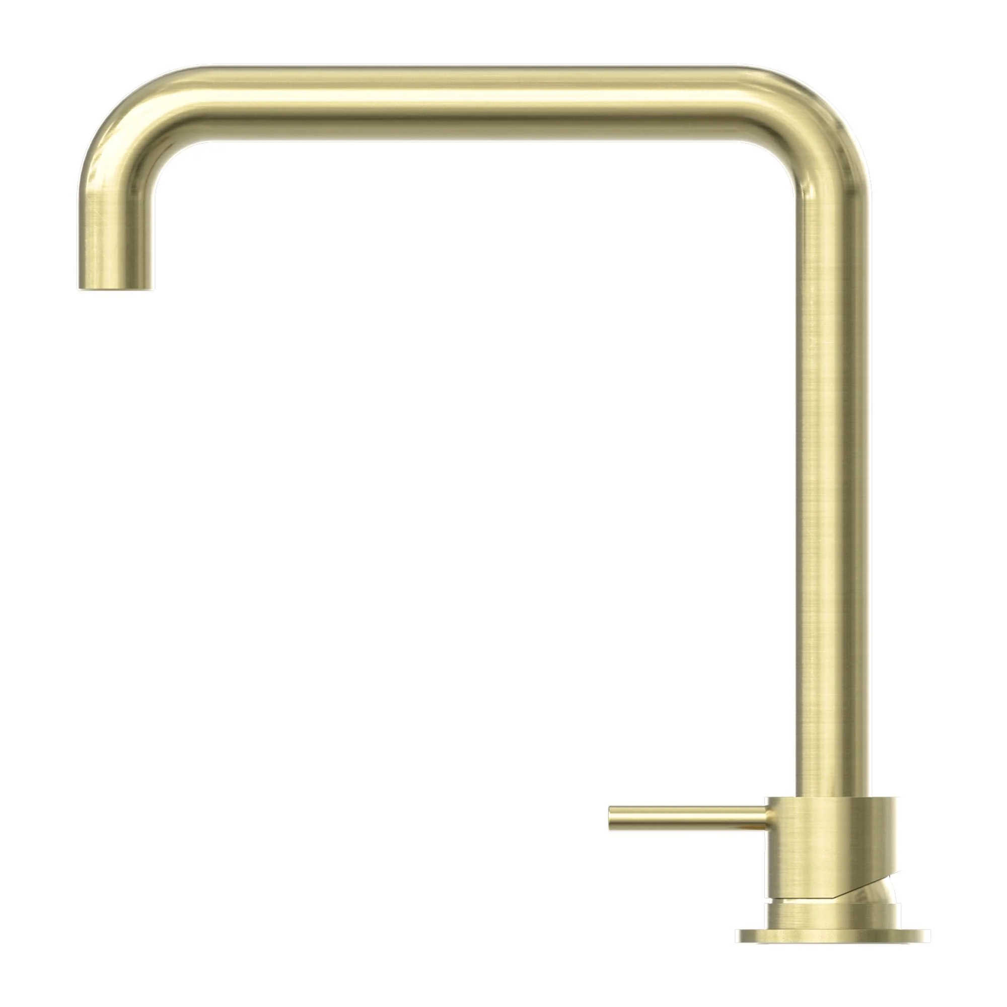 Nero Mecca Hob Basin Mixer Square Swivel Spout - Brushed Gold - Image 2
