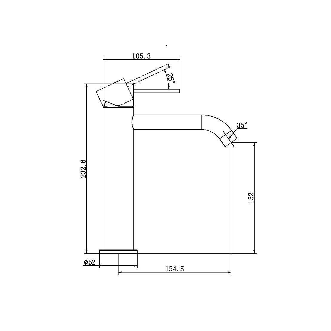 Nero Mecca Mid Tall Basin Mixer - Gun Metal - Image 4