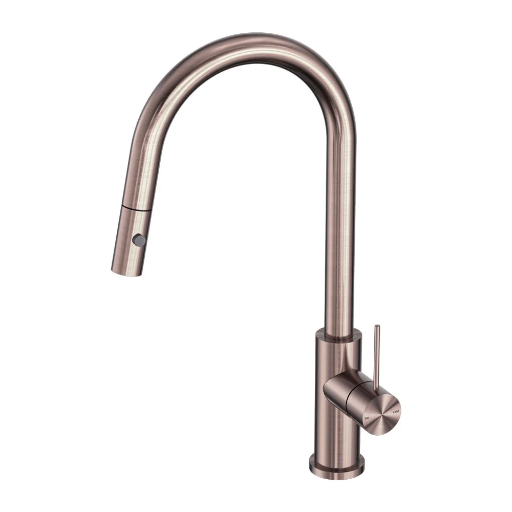 Nero Mecca Pull Out Sink Mixer With Vegie Spray Function - Brushed Bronze