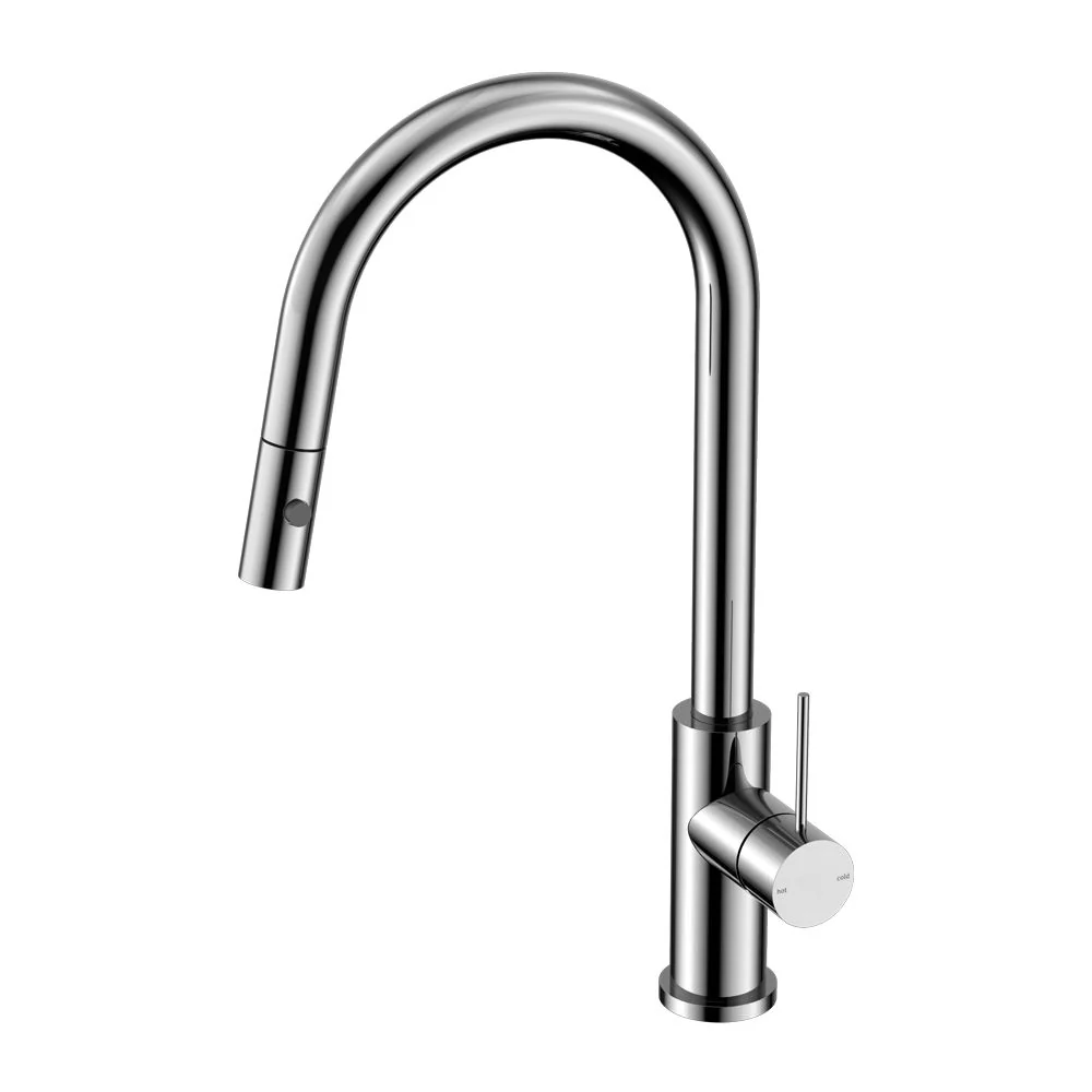 Nero Mecca Pull Out Sink Mixer With Vegie Spray Function - Chrome