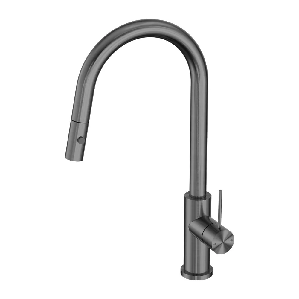 Nero Mecca Pull Out Sink Mixer With Vegie Spray Function - Gun Metal