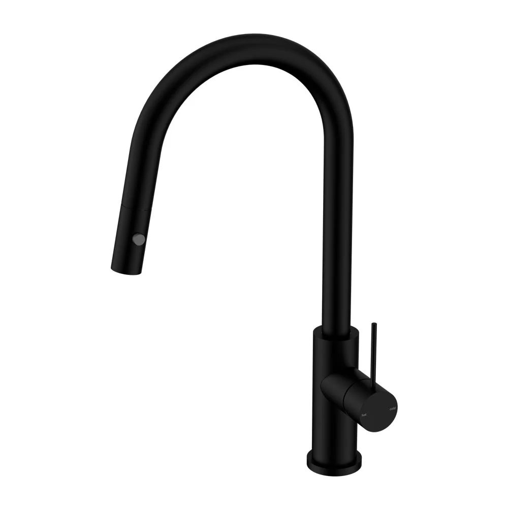 Nero Mecca Pull Out Sink Mixer With Vegie Spray Function - Black Matte