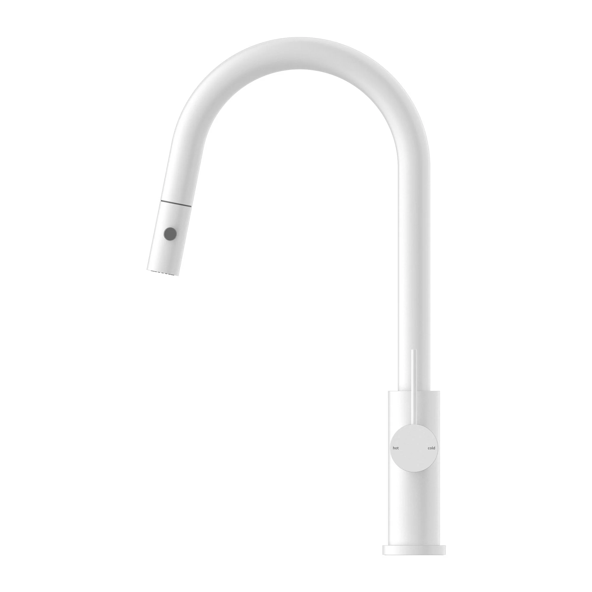 Nero Mecca Pull Out Sink Mixer With Vegie Spray Function - White Matte - Image 2