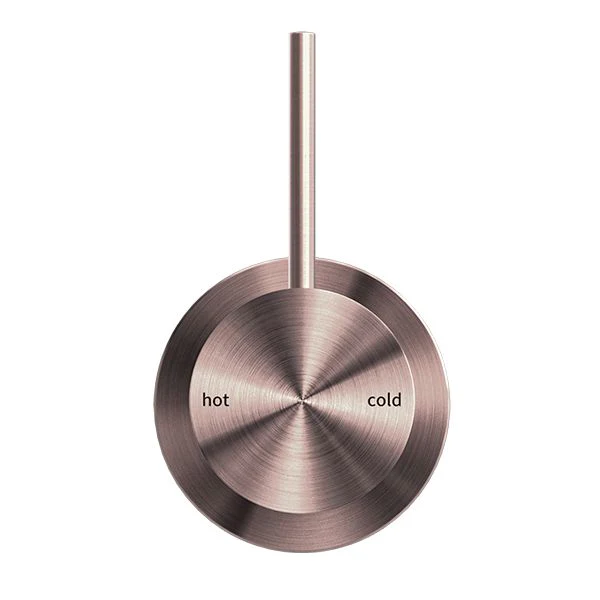 Nero Mecca Shower Mixer 60mm Handle Up Plate - Brushed Bronze - Image 2