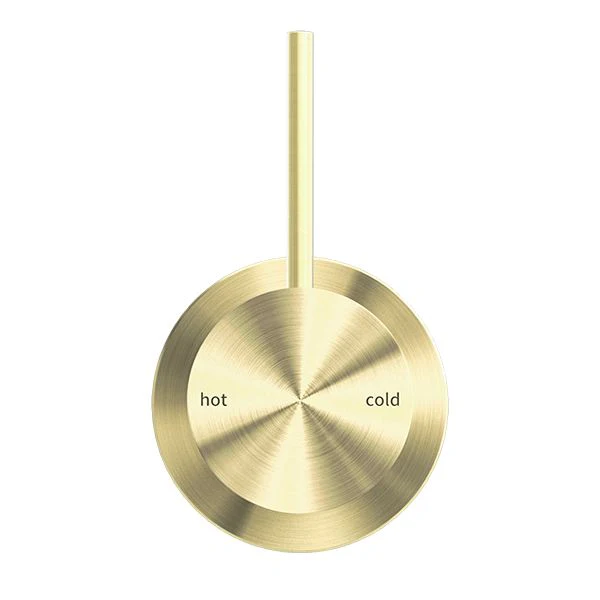Nero Mecca Shower Mixer 60mm Handle Up Plate - Brushed Gold - Image 2