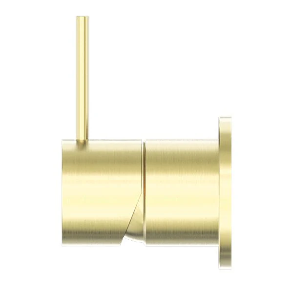 Nero Mecca Shower Mixer 60mm Handle Up Plate - Brushed Gold - Image 3
