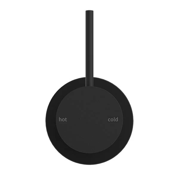 Nero Mecca Shower Mixer 60mm Handle Up Plate - Black Matte - Image 2