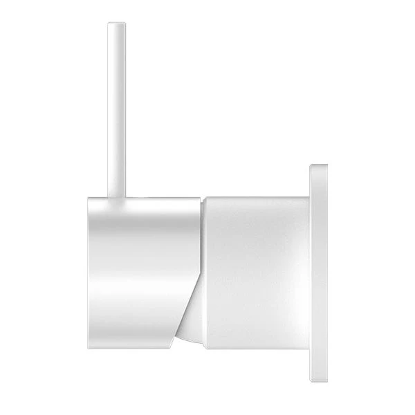 Nero Mecca Shower Mixer 60mm Handle Up Plate - White Matte - Image 3