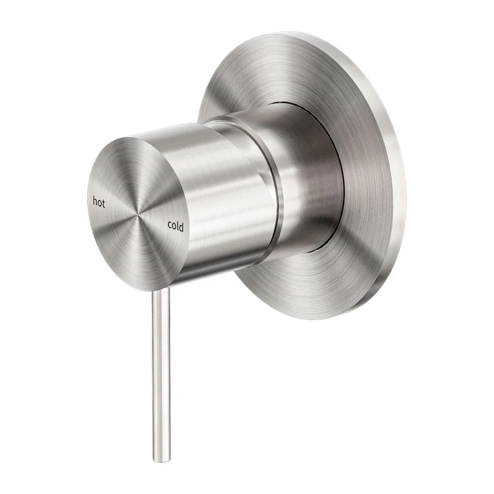 Nero Mecca Shower Mixer 80mm Plate - Brushed Nickel