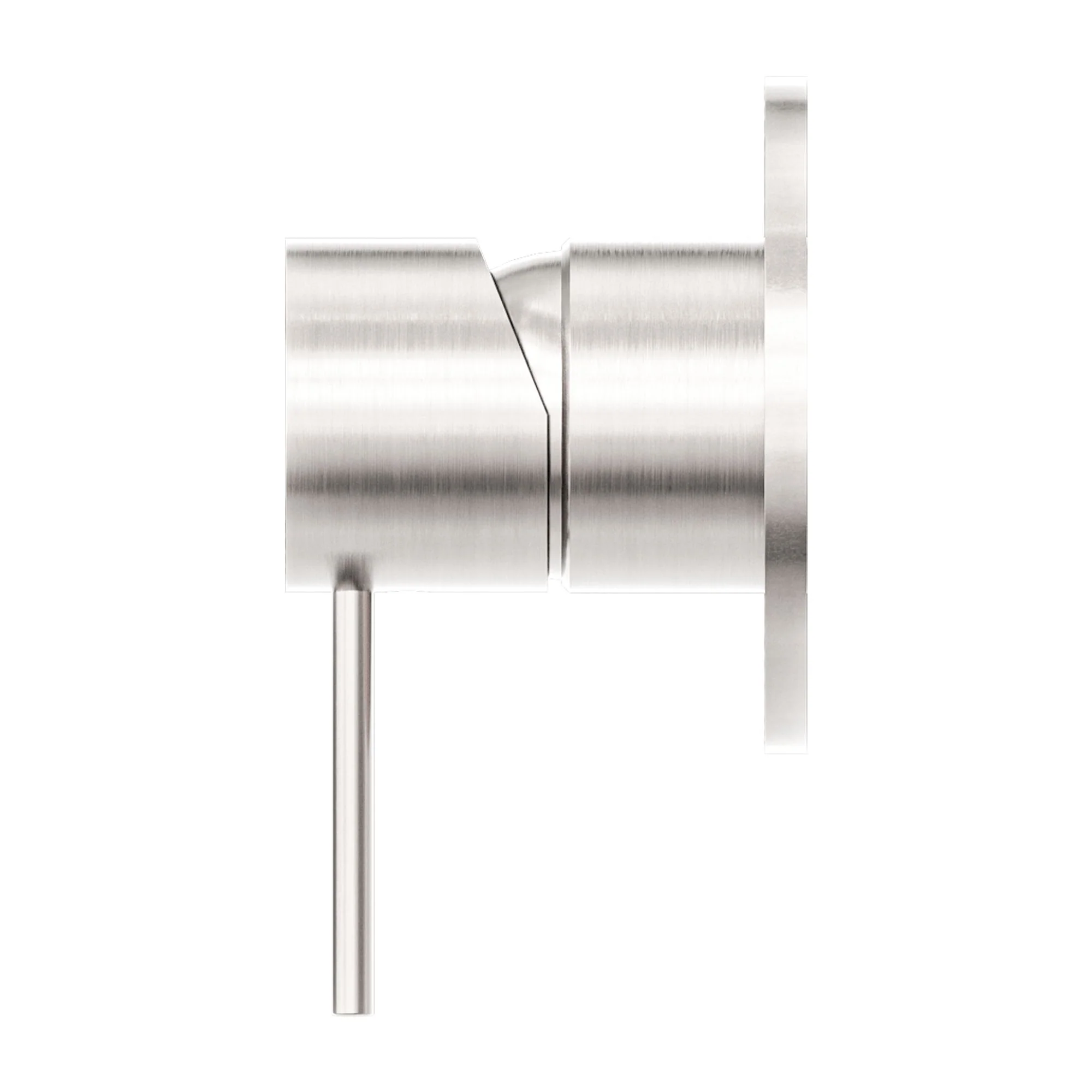 Nero Mecca Shower Mixer 80mm Plate - Brushed Nickel - Image 3