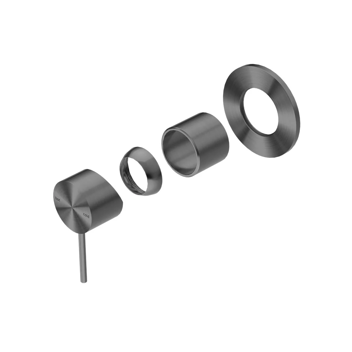 Nero Mecca Shower Mixer 80mm Plate (Trim Kit Only) - Gun Metal