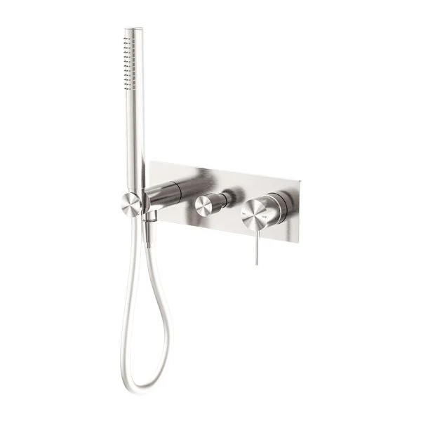 Nero Mecca Shower Mixer Diverter System - Brushed Nickel