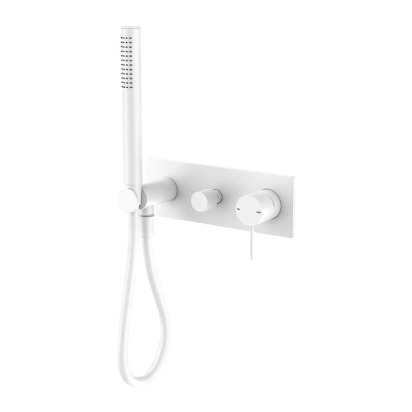 Nero Mecca Shower Mixer Diverter System - White Matte
