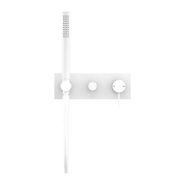 Nero Mecca Shower Mixer Diverter System - White Matte - Image 2