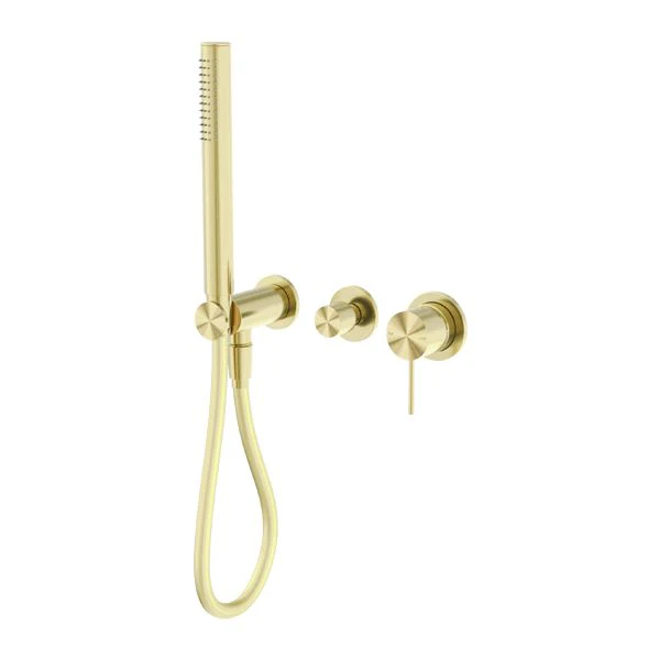 Nero Mecca Shower Mixer Diverter System Separate Back Plate - Brushed Gold