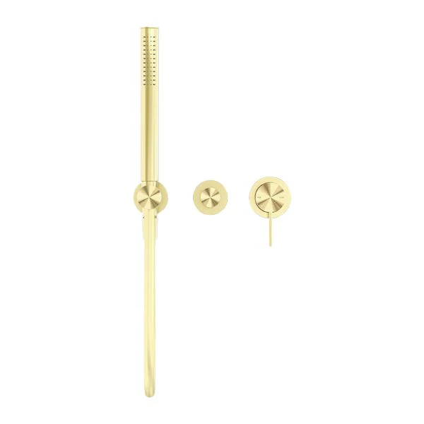 Nero Mecca Shower Mixer Diverter System Separate Back Plate - Brushed Gold - Image 2