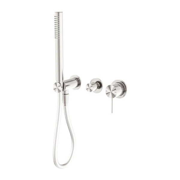 Nero Mecca Shower Mixer Diverter System Separate Back Plate - Brushed Nickel