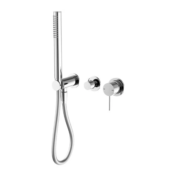 Nero Mecca Shower Mixer Diverter System Separate Back Plate - Chrome
