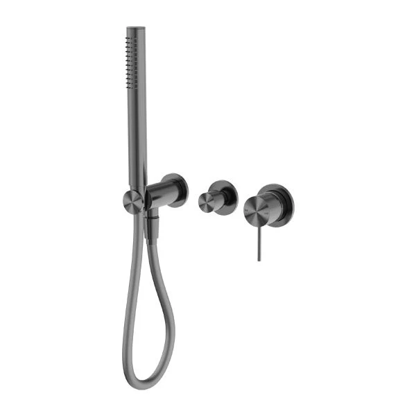 Nero Mecca Shower Mixer Diverter System Separate Back Plate - Gun Metal