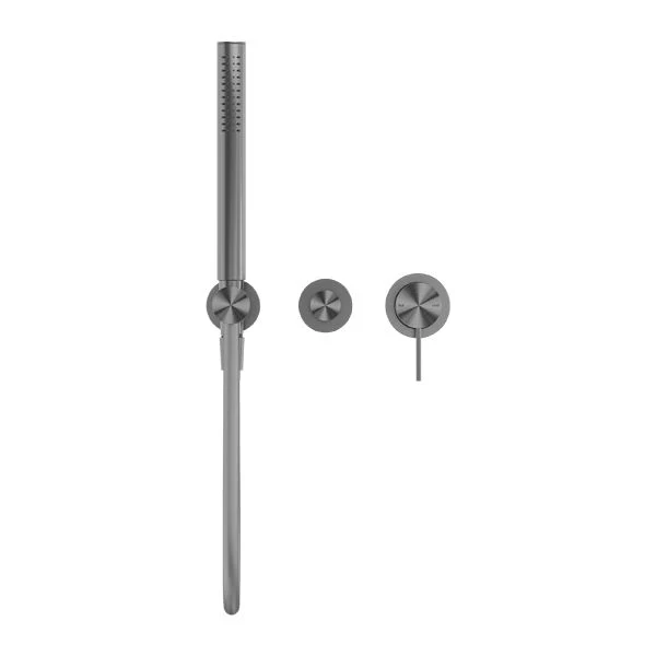 Nero Mecca Shower Mixer Diverter System Separate Back Plate - Gun Metal - Image 2