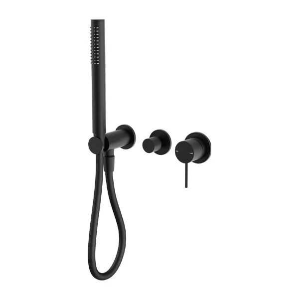 Nero Mecca Shower Mixer Diverter System Separate Back Plate - Black Matte