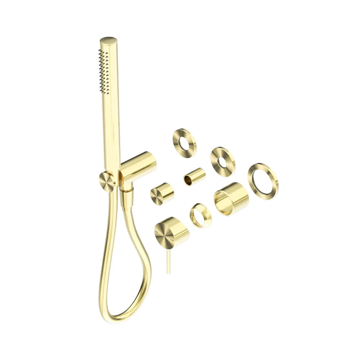 Nero Mecca Shower Mixer Diverter System Separate Back Plate (Trim Kit Only) - Brushed Gold