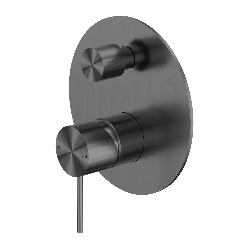 Nero Mecca Shower Mixer With Diverter - Gun Metal