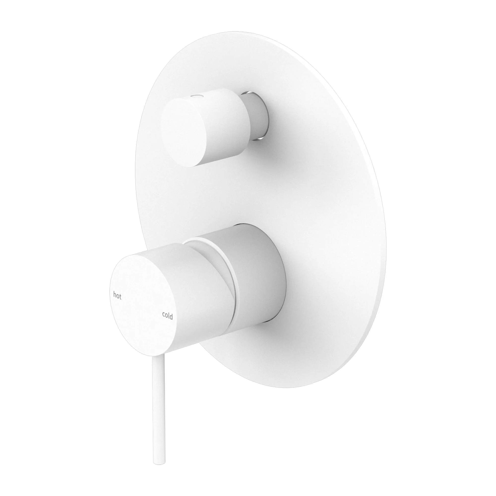 Nero Mecca Shower Mixer With Diverter - White Matte