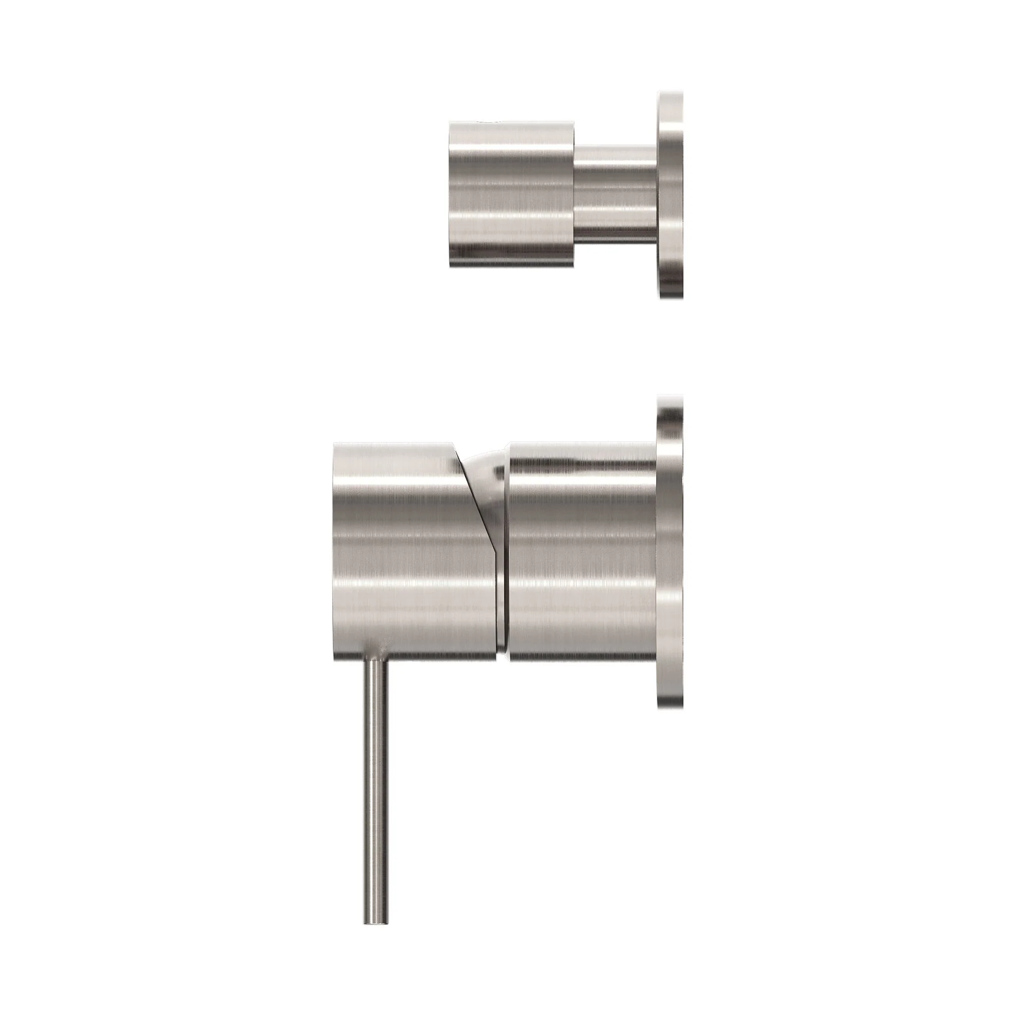 Nero Mecca Shower Mixer With Diverter Separate Back Plate - Brushed Nickel - Image 2