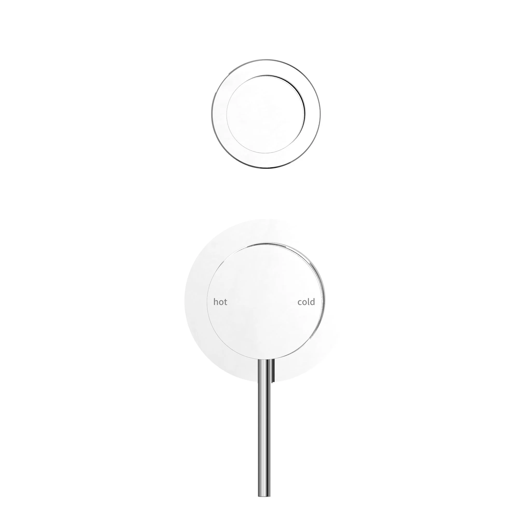 Nero Mecca Shower Mixer With Diverter Separate Back Plate - Chrome - Image 3